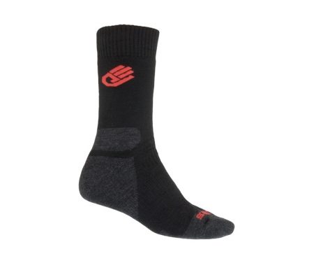 Sensor Expedition Merino – Vandresokker – Sort/rød