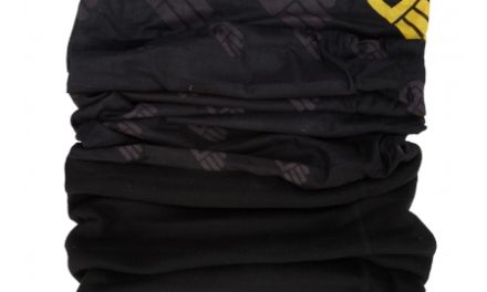 Sensor Fleece Halsedisse – Multifunktionel – Sort med print – Onesize