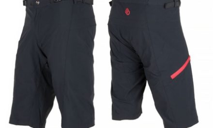 Sensor Freeride Helium – Cykelbukser med pude til herrer – Sort/Rød