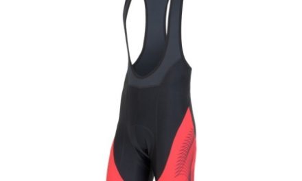 Sensor Herre Cykelbukser med pude Team Bib – Sort/Rød