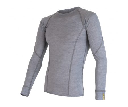 Sensor Merino Active – Merinoulds undertrøje med lange ærmer – Grå