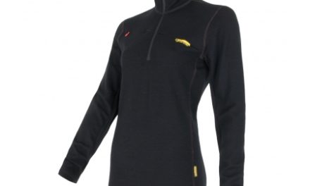 Sensor Merino Fleece Sweatshirt – Dame – Lynlås i halv længde – Sort