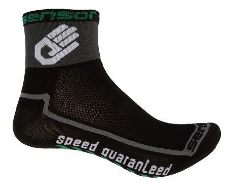 Sensor Race lite – Cykelstrømper – Sort/grå