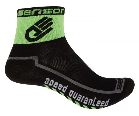 Sensor Race lite – Cykelstrømper – Sort/grøn
