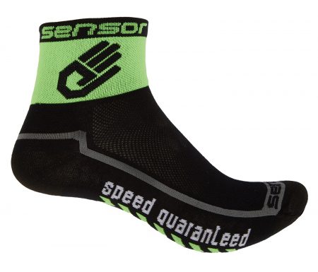 Sensor Race lite – Cykelstrømper – Sort/grøn
