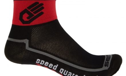 Sensor Race lite – Cykelstrømper – Sort/rød