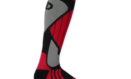 Sensor Snow Pro – Skistrømper – Sort/rød/grå