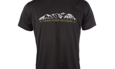Sensor T-shirt Mountains – korte ærmer – PT Coolmax Fresh – Sort