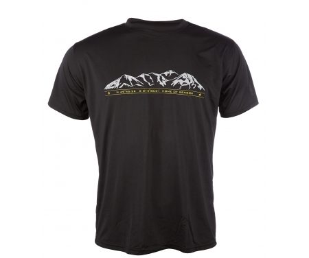 Sensor T-shirt Mountains – korte ærmer – PT Coolmax Fresh – Sort