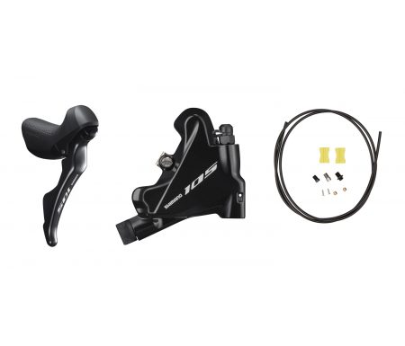 Shimano 105 STI og hydraulisk bremsegreb højre sort – ST-R7020R og BR-R7070R