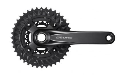 Shimano Deore – Kranksæt FC-M6000 – Sort Triple 40-30-22 tands – 175 mm Pedalarme