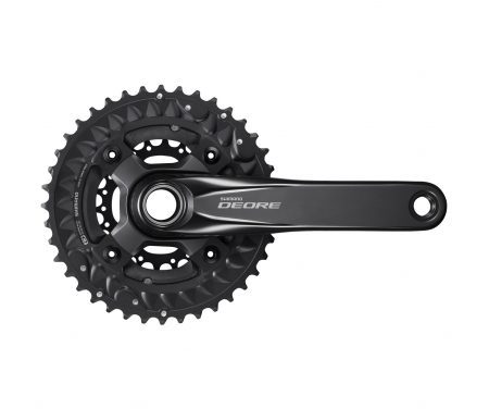 Shimano Deore – Kranksæt FC-M6000 – Sort Triple 40-30-22 tands – 175 mm Pedalarme