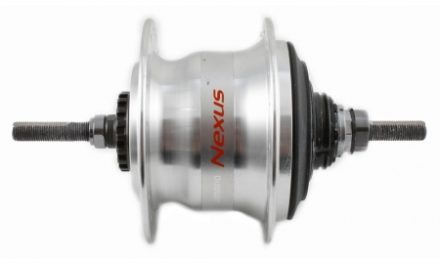 Shimano Nexus – Bagnav med 7 gear og friløb og til rullebremse – Type SG-C3000-7R – Sølv