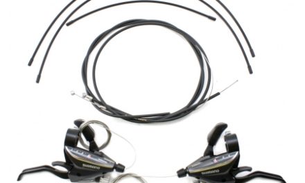 Shimano – STI grebsæt ST-EF65 – 3×7 Speed – MTB – Sort