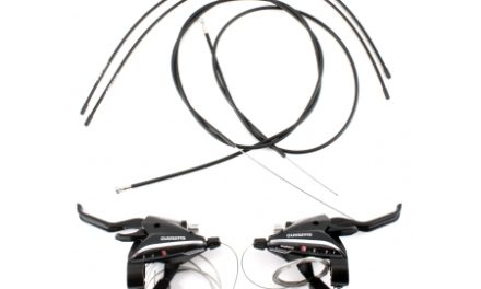 Shimano – STI grebsæt ST-EF65 – 3×8 Speed – MTB – Sort