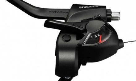 Shimano Tourney – Skifte- og bremsegreb venstre – Til triple kranksæt – med display – Sort