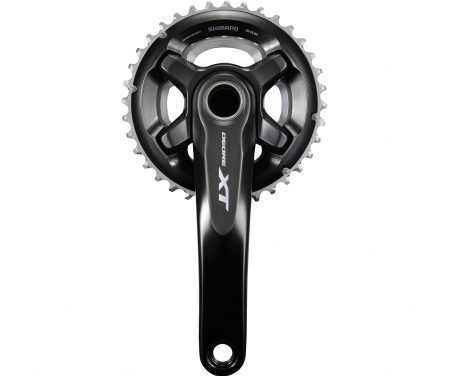 Shimano XT – Kranksæt FC-M8000 – Sort Double 34-24 tands – 2×11 gear – 165 mm Pedalarme