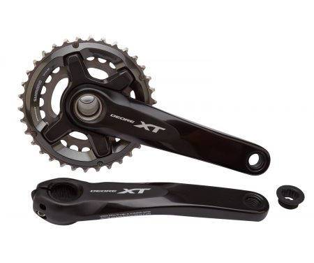 Shimano XT – Kranksæt FC-M8000 – Sort Double 34-24 tands – 2×11 gear – 175 mm Pedalarme