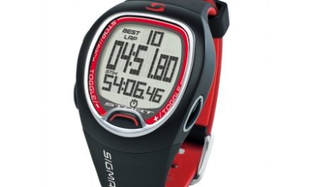 Sigma SC 6.12 – Stopur – 12 funktioner – Sort/rød