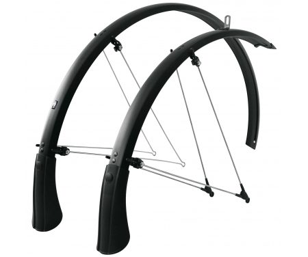 SKS Skærmsæt Bluemels 700c x 45 mm – Trekking – matsort – inkl. stivere