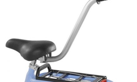 Skubbestang fra Puky med sadel