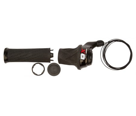 Sram X.0 – Grip Shift – 2 Gear – Sort/rød