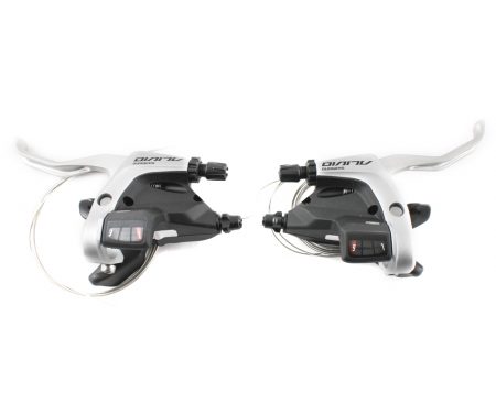 STI skifte og bremsegrebsæt Shimano Alivio 3×9 gear Sølv