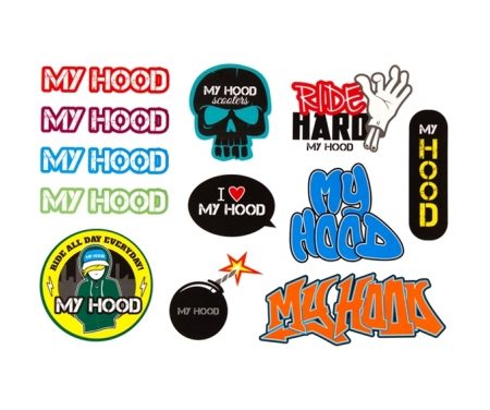 Stickers My Hood ark med forskellige motiver