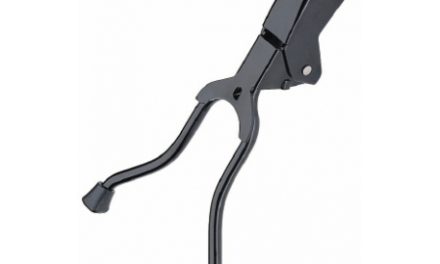 Støtteben dobbelt 28" sort 325 mm