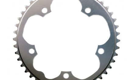 Stronglight klinge – 50 tands – ø130 – 5 huller – 9/10 speed – Dural alu – Sølv