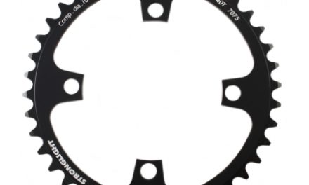 Stronglight klinge – 40 tands – ø104mm – 4 huller – 10 speed – Zicral T6 Alu – Sort