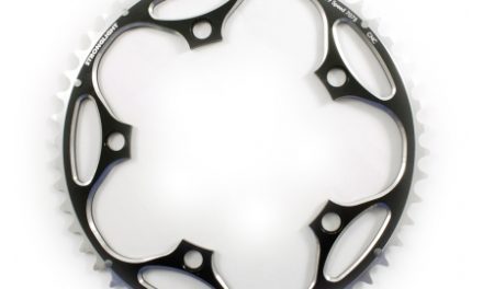 Stronglight klinge – 50 tands –  ø130 – 5 huller – Alu Sort/sølv