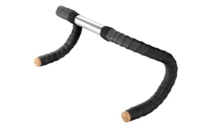 Styrbånd Brooks Sort læder m/kork styrpropper sæt