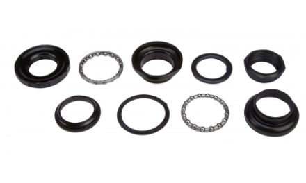 Styrfittings 1" gevind Sort