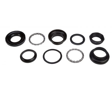 Styrfittings 1" gevind Sort