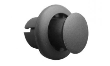 Styrpropper 2 delt i sort pvc.