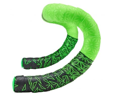 Supacaz Super Sticky Kush Star Fade – Styrbånd – Sort/Neon grøn