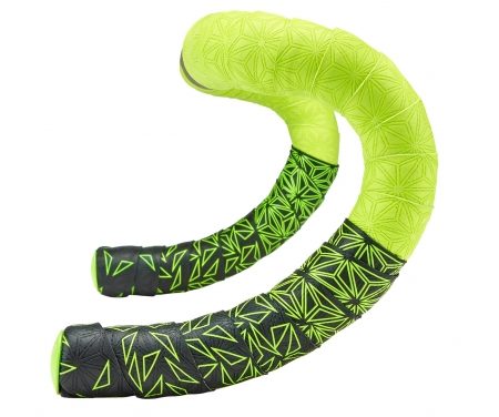 Supacaz Super Sticky Kush Star Fade – Styrbånd – Sort/Neon gul