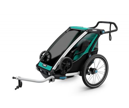 Thule Chariot Lite 1 – Multisportstrailer til 1 barn – Sort/Grøn