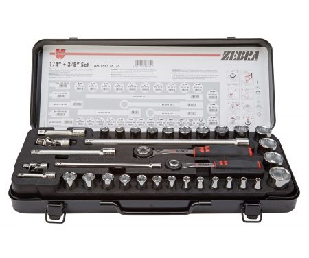 Topnøglesæt Würth 1/4" og 3/8" med 35 dele