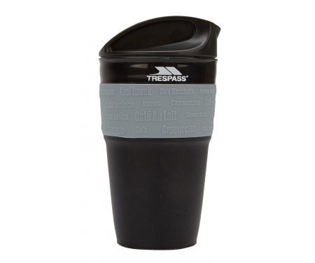 Trespass Coffeepop – Foldbar silikone kop – 355 ml. – Sort