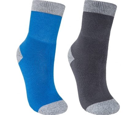 Trespass Dipping – Junior vandrestrømper – 2-pak – Blå/sort