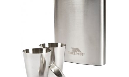Trespass Dramcask – Lommelærke med 2 bægre – Rustfrit stål