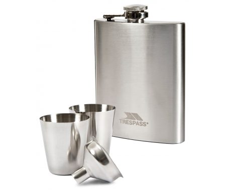 Trespass Dramcask – Lommelærke med 2 bægre – Rustfrit stål
