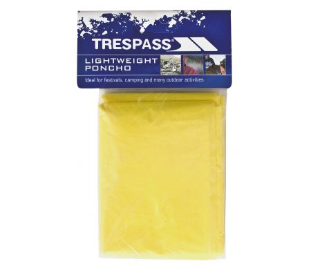 Trespass Drylite – Poncho – PE plastik – Gul