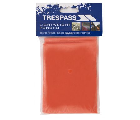 Trespass Drylite – Poncho – PE plastik – Orange
