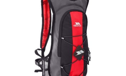 Trespass Mirror – Drikkerygsæk – 15 liter inkl. 2 liter blærer – Sort/rød