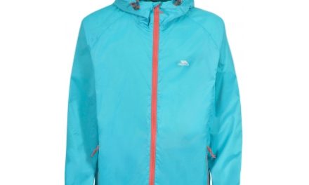 Trespass Qikpac – Regnjakke – Unisex – Lyseblå