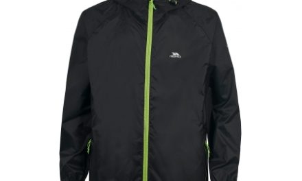 Trespass Qikpac – Regnjakke – Unisex – Sort