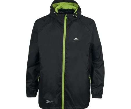 Trespass Qikpac – Regnjakke – Unisex – Sort